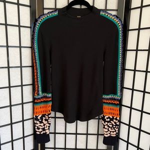 FREE PEOPLE Switch It Up Cuff Thermal Top Size S